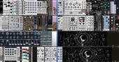 C. Setup Side by Side - February '24 - Rackbrute MB and Mantis and unhoused friends