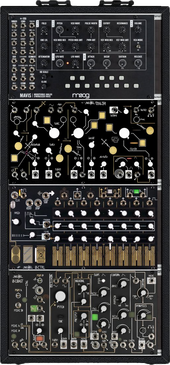 4th Shelf: Moog &amp; Make Noise semimodulars, 240HP (quasi 48HP x5, 2nd Mavis)