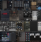 studio (9u sound/ctrl, seq pod, droid ctrl, separate mix/io)
