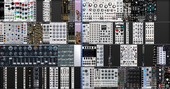C. Setup Side by Side - Spring '24 - Rackbrute MB and 2 Mantis and unhoused friends