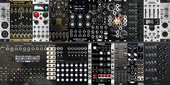 Divining Sliver 104hp MAX(1Seq, 6voices, 3mod gen{16env/lfo), 2 filters {1 stereo 1 quad, 5total}, 2 stereo fx, 2 mixers, 1 atten/morph w/2 mults, 1 master stereo out with headphones)