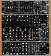 Rackbrute 6u MOOGS ALL BLACK KEYSTEP PRO