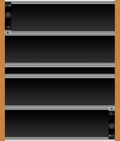 Double Rackbrute 6U template