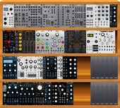 super duper synth rack that will solve all my life problems