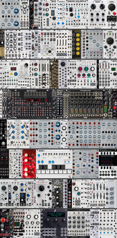 My 104hp 8 row full idea Eurorack Possible option...