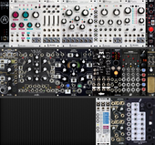 EURORACK MODULE essai avec trois rang