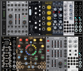 My actual eurorack 3 vco 3 vcf 4 drums