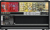 1U126HP Case from Lake + 3U126HP Dark Modular + 4U staging
