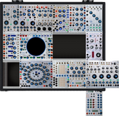 3x6 Units Buchla sys (equivalent to 6x60HP Eurorack Moog system)