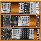 main rack (2 rows @ 84HP, big aspect, plus a Lil chaos box)