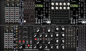 #1 2 row 88 HP RackBrute exotic synths 2nd &amp; 3rd rows