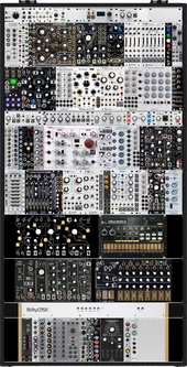 • 2x Intellijel 7U + Nifty Case + 0-coast + 0-ctrl + Strega 😎