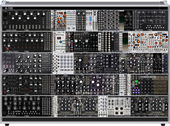 2 Moogs &amp; A-100 (projected w/ rene+tempi+mimeophon 2/20/25)