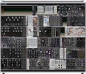 2 Moogs &amp; A-100 (projected w/full +1 row +mod swap 2/20/25) (copy)