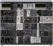 2 Moogs &amp; A-100 (projected w/full +1 row +mod swap 2/20/25) (copy)