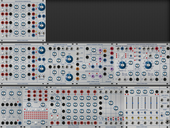 Mostly-complete Tip Top Buchla Case