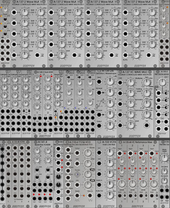 My chevroned Eurorack (copy) (copy) (copy)