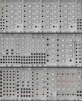 My chevroned Eurorack
