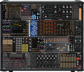 Part 6 (of 6) of Erica Synths Mega Rack (lower half of utility misc)