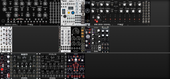 2x Rack (Doepfer 9U + Rackbrute 6U)