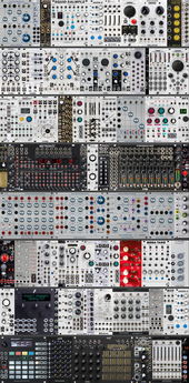 My Possible final 8 Row 104HP Eurorack (with Collide 4)