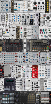My Possible final 8 Row 104HP Eurorack (with Bishop's Miscellany mk2)