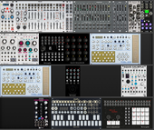My lozenged Eurorack