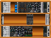 my REAL rack (plus a rack for extra modules) and another for wantlist potential