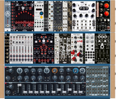 Minibrute 2 + Rackbrute 6U (alternative layout)