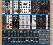 Minibrute 2 + Rackbrute 6U (alternative layout)