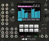 #2 1010 Music Bluebox 12 mono input mixer with 2 Ch. USB Audio out 30 HP skiff box