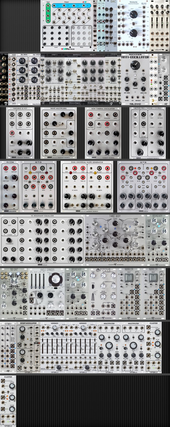 My plastered Eurorack