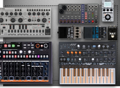 suitcase synth setup