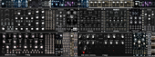 AFTER LATER AUDIO 84 HP CASE X2 STACKED WITH MOOGS