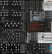moog rack plus (126HP15U) &quot;version 2&quot; (hapax controled)