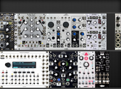 My 3U 84hp Eurorack (Easel) (copy)