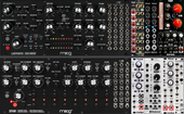 Labyrinth and Dfam in 2x84 with drums, fx and modulation