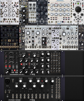 Make Noise Voice with Erbeverb 88HP + Moogs