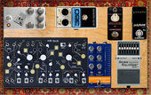My Silly Tiny Bass Pedalboard With Make Noise Strega :p