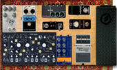 My Silly Tiny Bass Pedalboard With Make Noise Strega :p