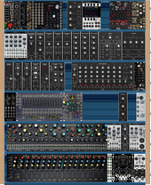 COMBO V-Drum 18U_756 HP  / Wood case 3U_252HP_Behringer