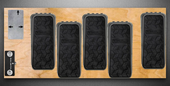 Box case pedalboard - vertical short, 10cm high
