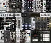 4 ROWS CURRENT RACK - 7u intellijel case plus 3u 104hp with ESDM