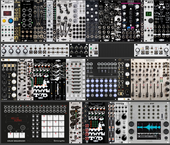 FUTURE 4 ROWS CURRENT RACK - 7u intellijel case + 3u 104hp with ESDM BITBOX MICRO