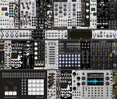 FUTURE 4 ROWS RACK - 7u IJ case + 3u 104hp with ESDM BITBOX 3 VOICE