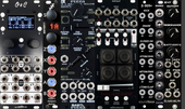 Waldorf + 36HP+ 47HP (mit 1U Peaks, Phones, Noisetool)