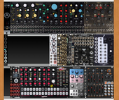 My homey Eurorack - 88 hp rackbrute 9u