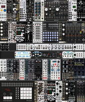 FUTR - 6 ROWS - 2-7u intellijel case w/ drum rig