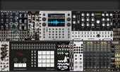 FUTR - 3 ROWS - 1-7u intellijel DRUM RIG w/ Bohm kick What i actually have