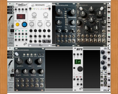 Two 60HP Moog type racks